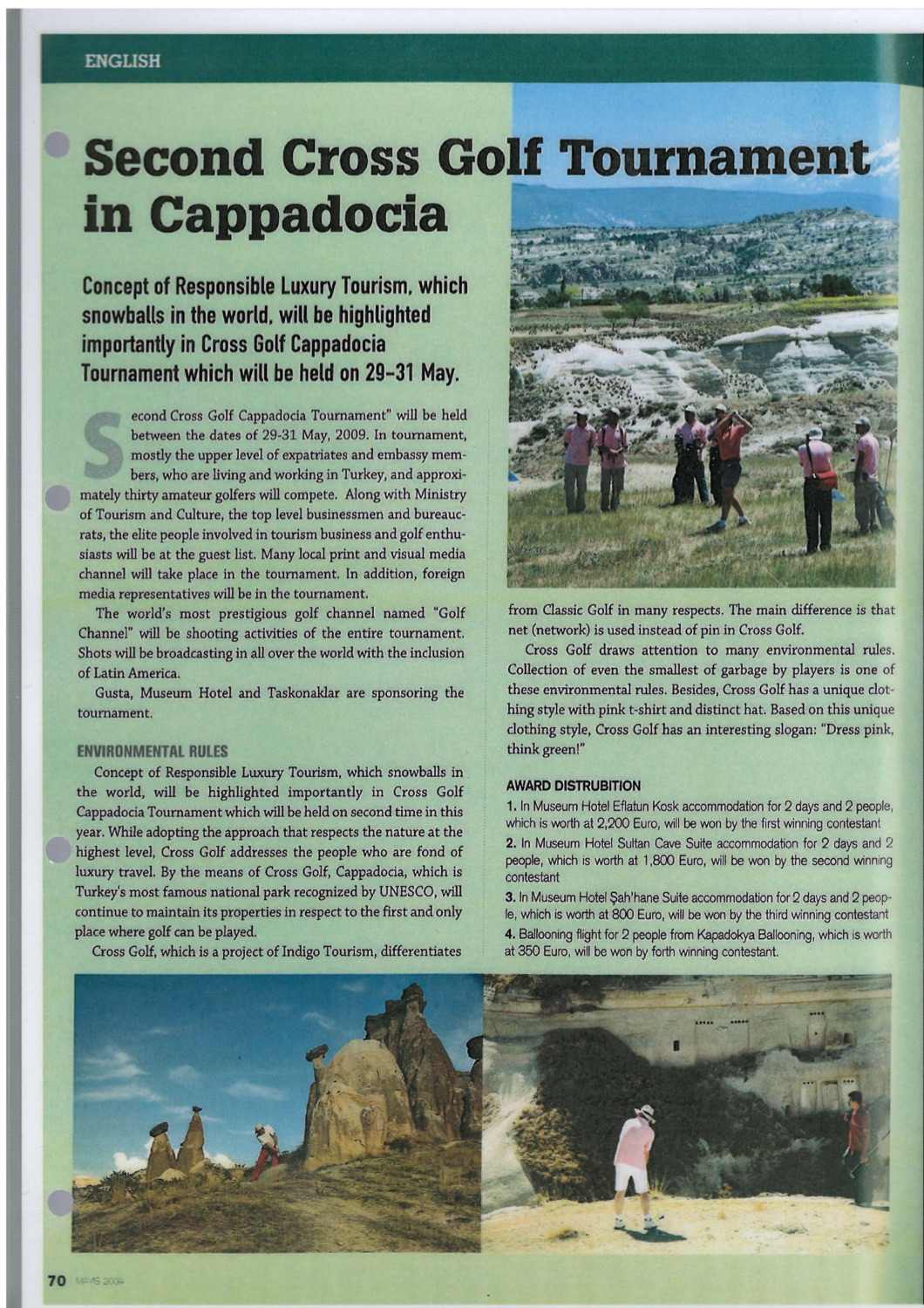 Golf Dünyası - English Section