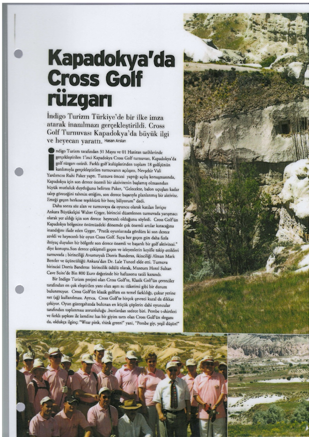 Kapadokya'da Cross Golf Rüzgarı